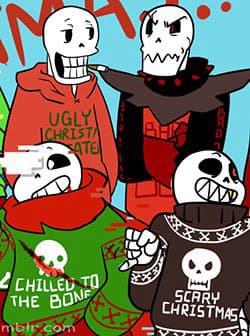 Christmas party AU comic undertale - 